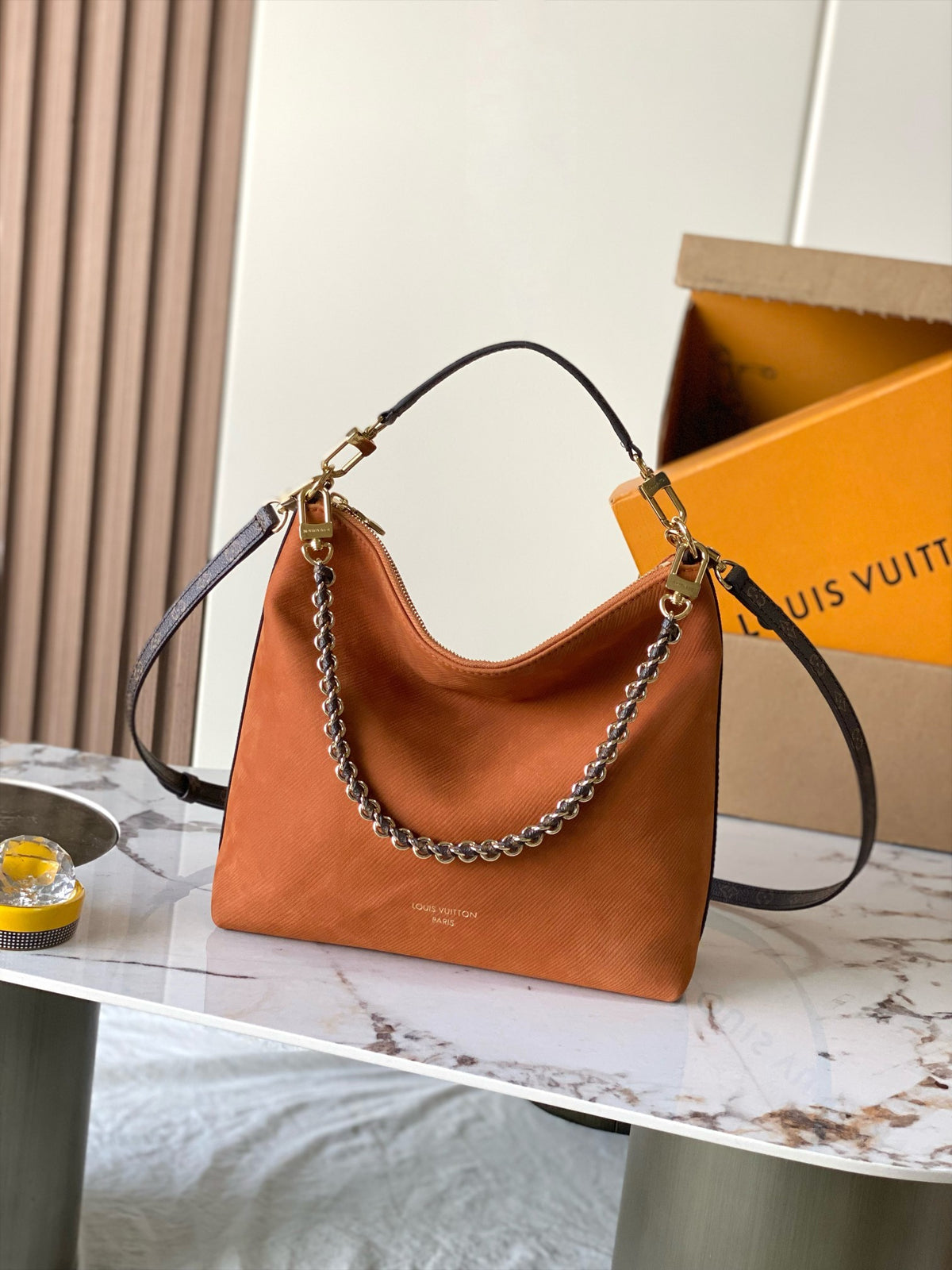 Louis Vuitton Arizona Suede Shoulder and Hobo Bag