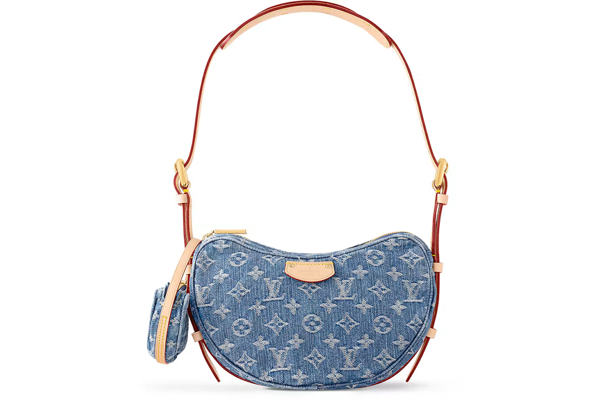 Louis Vuitton Croissant Monogram Denim Blue